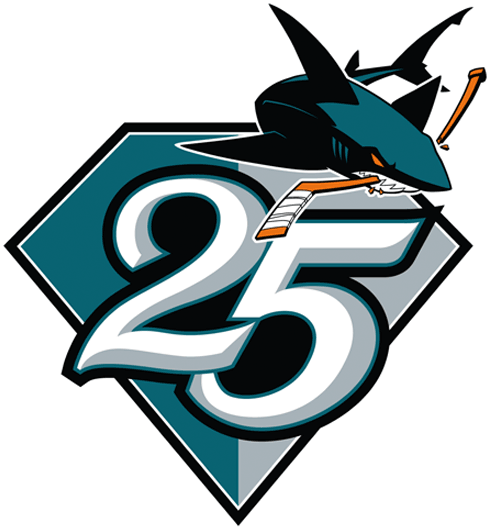 San Jose Sharks 2015 16 Anniversary Logo 02 vinyl decal